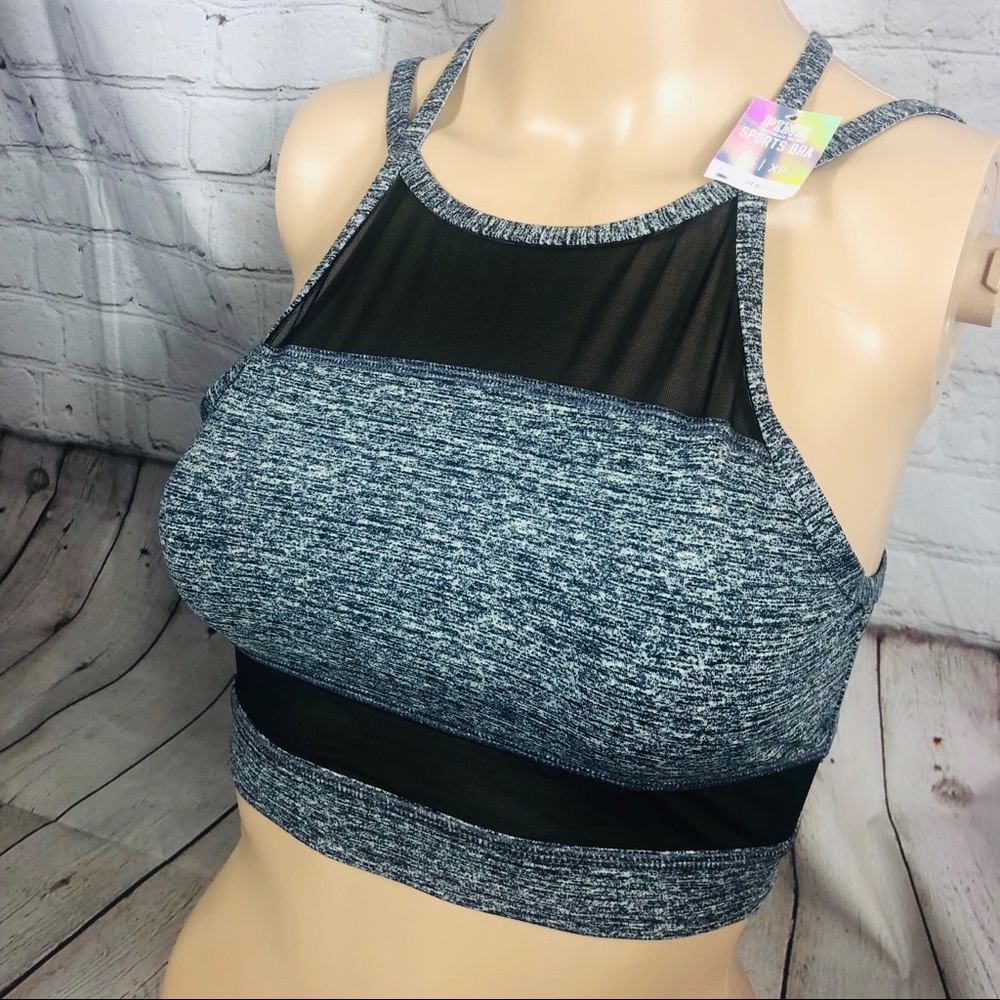 VS Pink Ultimate Sport Bra with Mesh Details - Picture 2 of 6